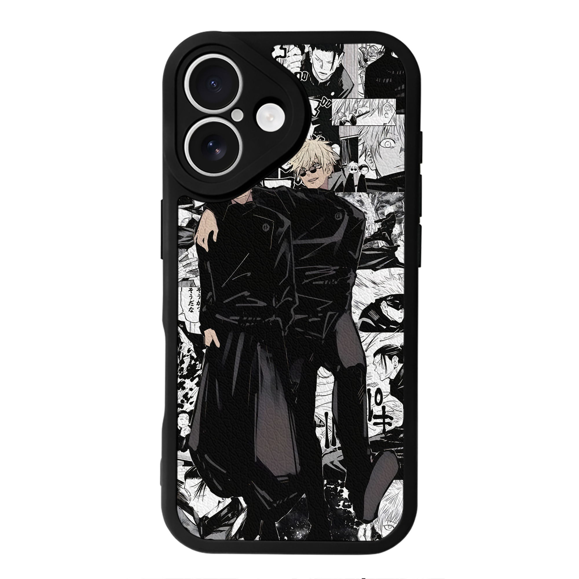（画像用） 呪術廻戦 Jujutsu Kaisen 【iPhone 16シリーズ対応】シリコンスマホケース（レザー調） 材質：シリコン